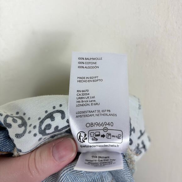 Free People We The Free Union Blue Xena High Rise Slim Straight Jeans - Picture 13 of 14